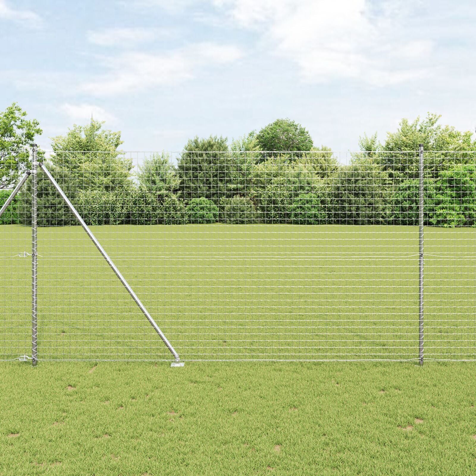 Heipalen Met Spike 52 Stuks Ø32 Mm Gegalvaniseerd Staal 170 cm 52x spijkerpaal