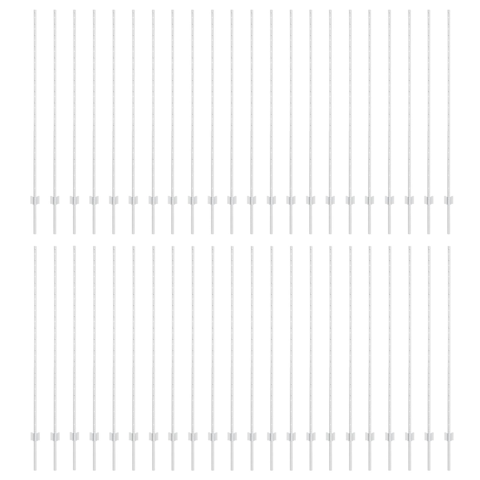 hekpalens 88 pcs U-kanaal zilver 200 cm staal