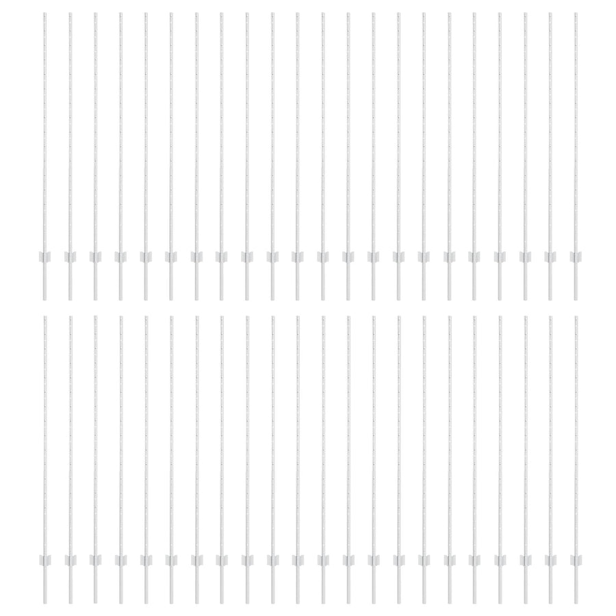hekpalens 88 pcs U-kanaal zilver 200 cm staal