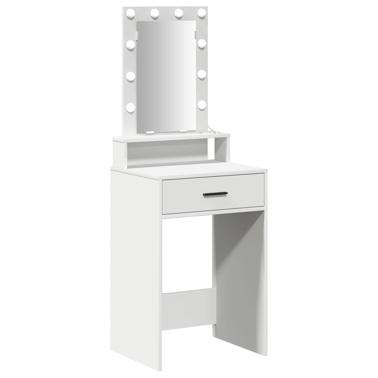 Kaptafel Met Led-Verlichting Wit 50 x 41 x 140 cm