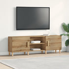 Tv-meubel massief eiken 150x30x50 cm
