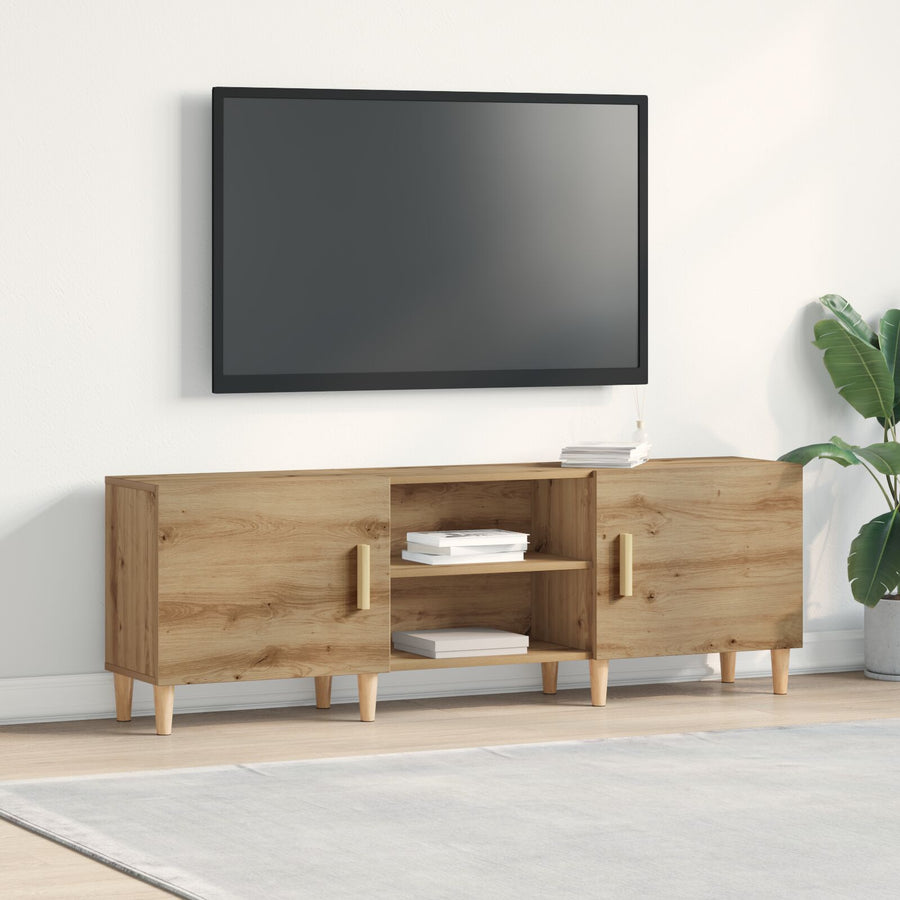 Tv-Meubel In Artisan Eiken - 150X30X50 Cm - Gemaakt Van Engineered Wood