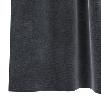 Zwart-Out Gordijnen 2 Stuks Fluweel Donkergrijs 140 x 225 cm met ophanglussen
