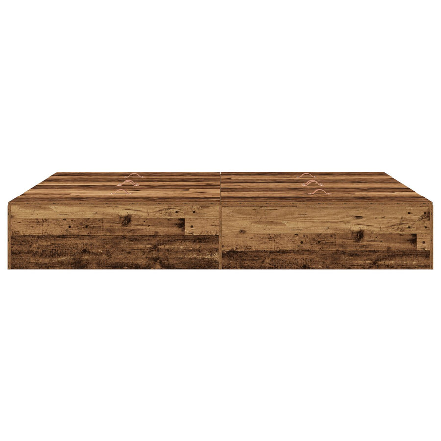 Opslagbedframe Oud Hout Oude Hout 135 x 190 cm