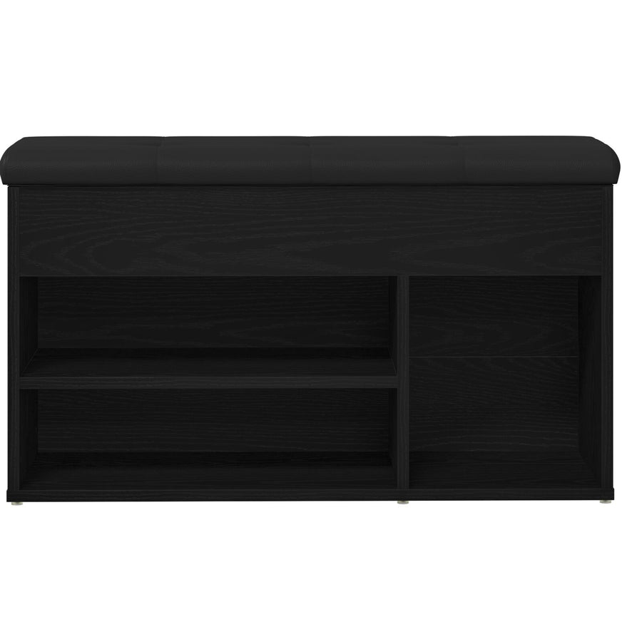 Opbergbank Zwart Eiken 80X30X45 Cm Engineered Wood Zwarte eiken