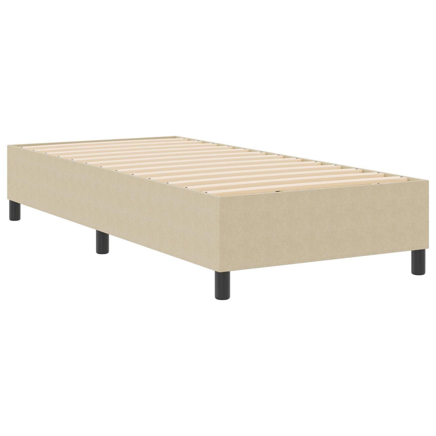 Boxspring Bed Corduroy Stof Lichtgroen grijs 80 x 200 cm