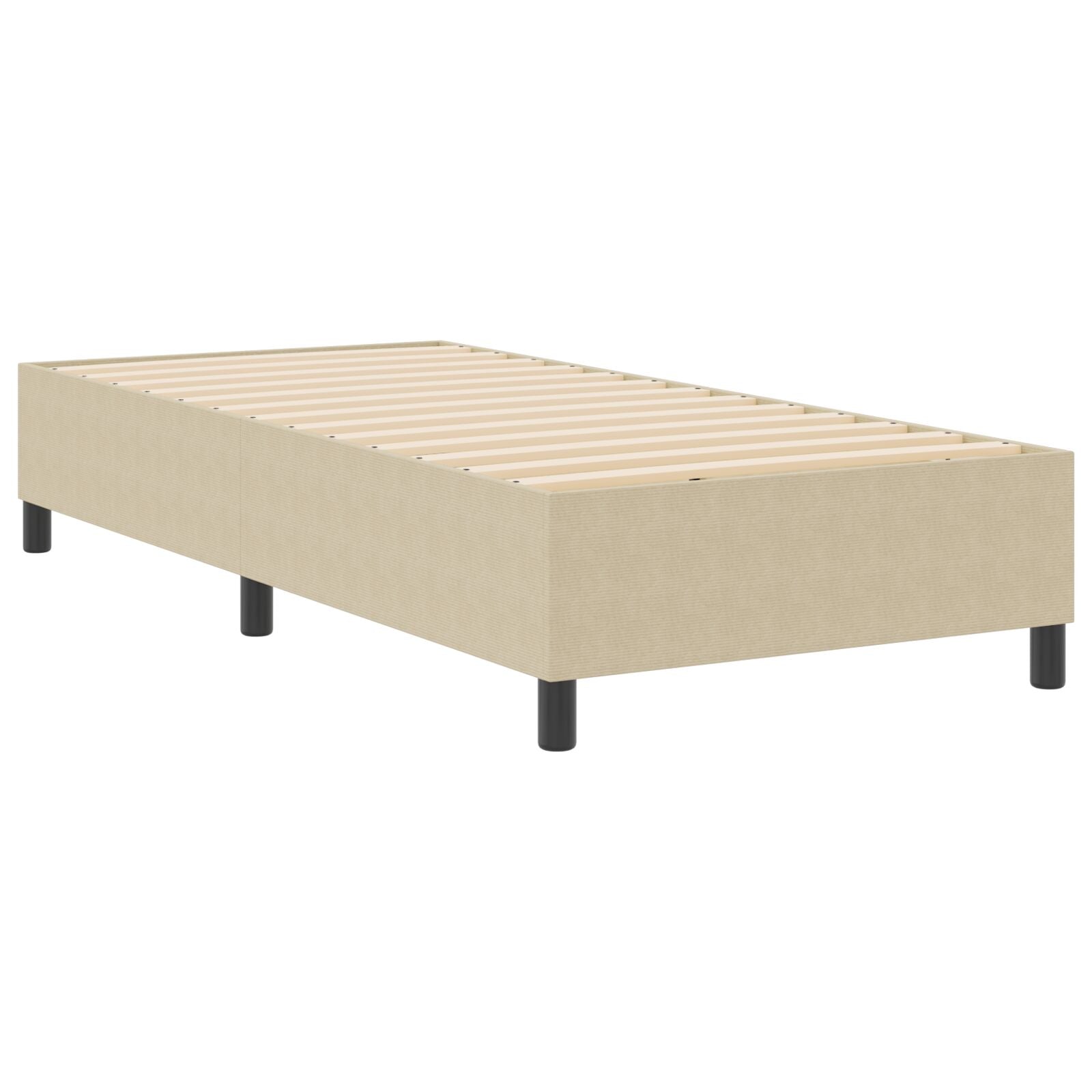 Boxspring Bed Corduroy Stof Lichtgroen grijs 80 x 200 cm