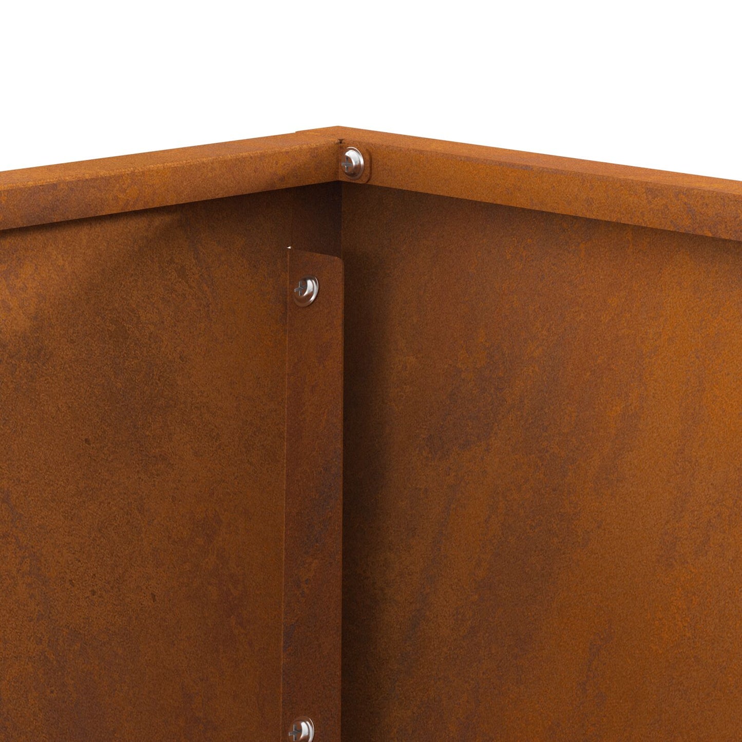 Vierkante Vuurkorf Bruin Verweerd Staal 60 x 60 x 35 cm Verweerd staal/Bruin