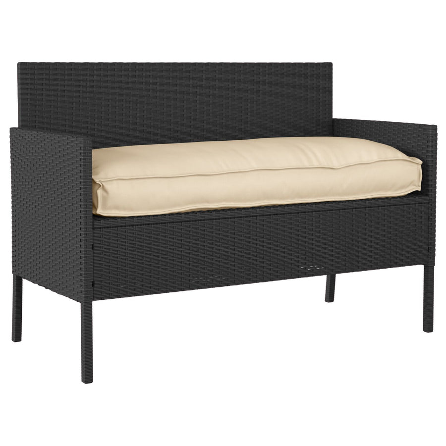 Outdoor Kussen Polyester 50 X 120 X 12 Cm Afneembare Hoezen Beige
