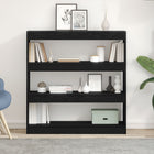 Bookcase Black Oak 100 x 30 x 103 cm Engineered Wood