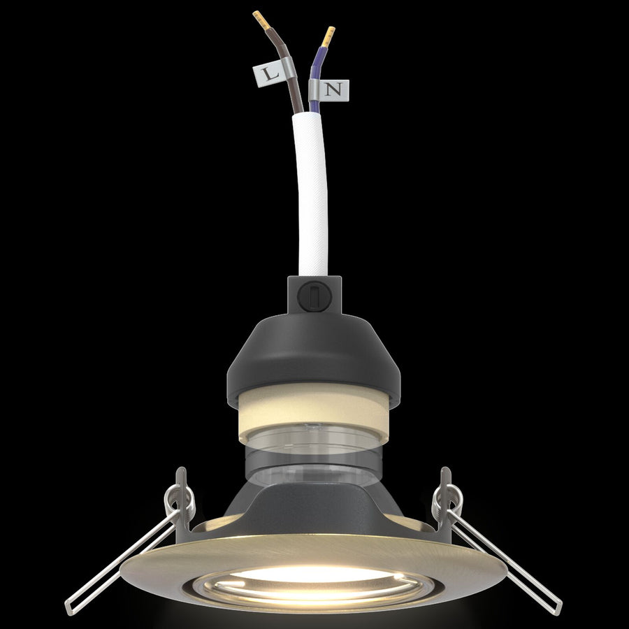 Lampen Set Van 12 Metaal 9 Cm Inbouw Plafondlampen Messing