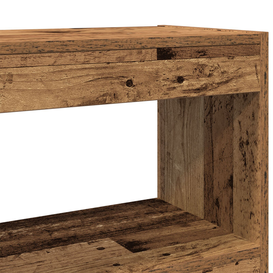 Boekenkast/Roomdivider In Oud Hout, 100X30X72 Cm, Gemaakt Van Engineered Hout