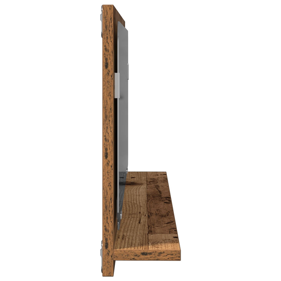 Badkamerspiegel Oude Hout 90X10,5X37 Cm Van Gefabriceerd Hout