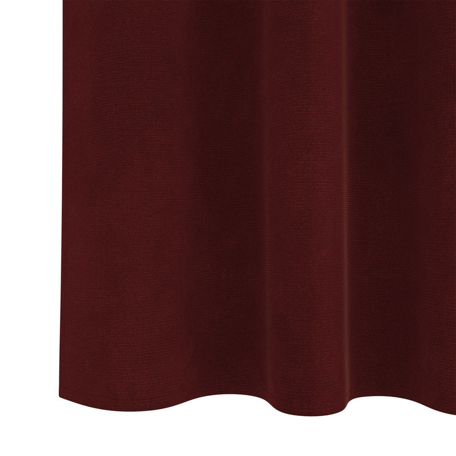 Zwarte Gordijnen Met Topband 2 Stuks Fluweel Wijnrood 140 x 225 cm met ingezette tape