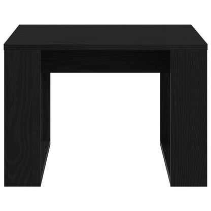 Zijtafel - , Gemaakt Van Engineered Wood 50 x 50 x 35 cm Zwarte eiken