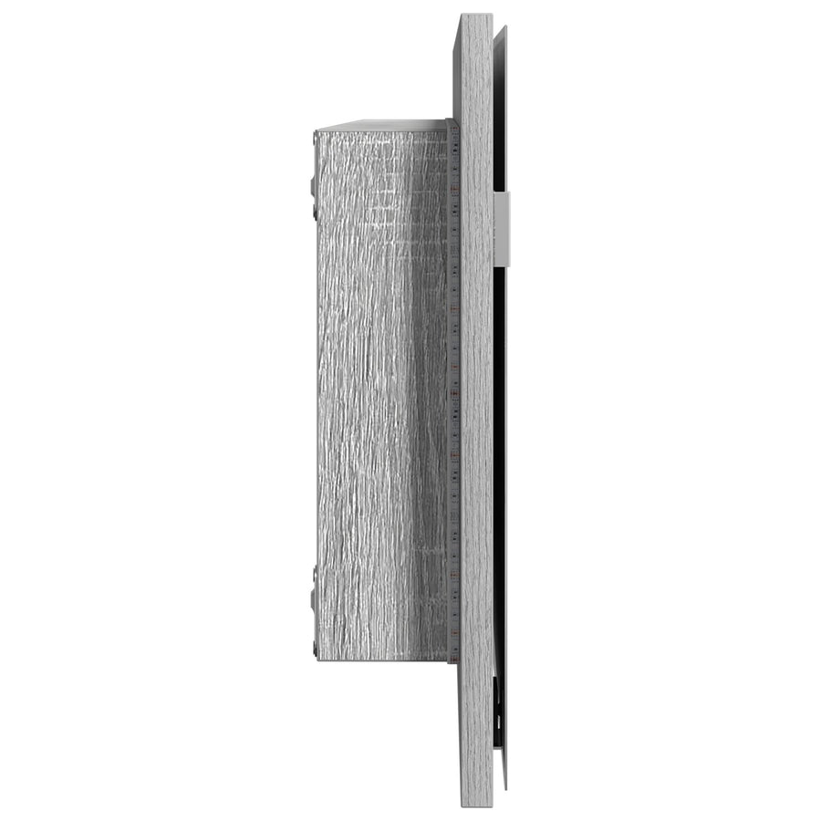 Badkamerspiegelkast Met Led Licht Grijs Sonoma 80X37 Cm