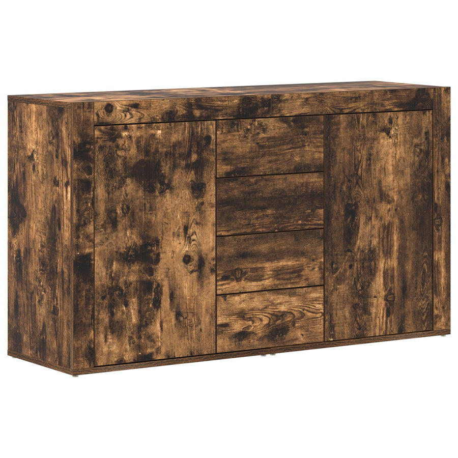 Dressoir Bewerkt Hout 120 X 36 X 69 Cm Dressoir