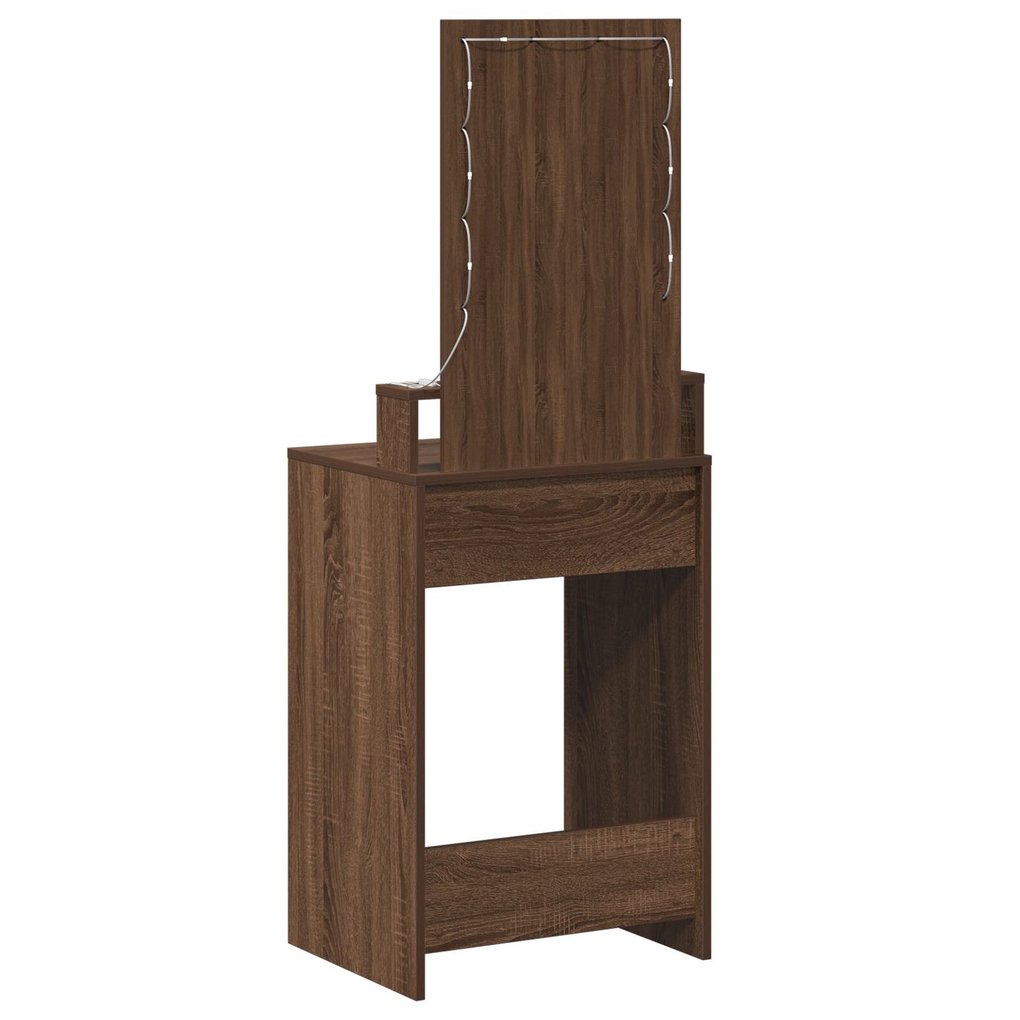Kaptafel Met Led Verlichting Bruin eiken 50 x 41 x 140 cm