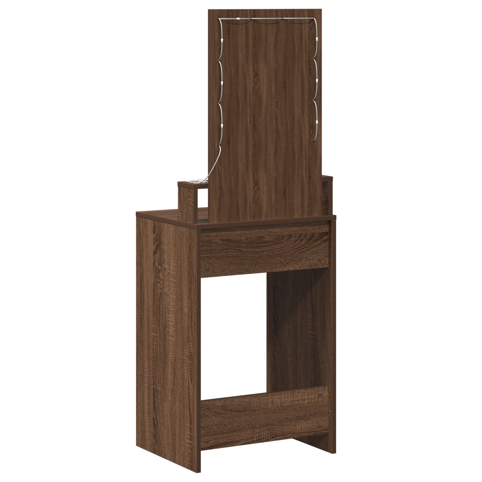 Kaptafel Met Led Verlichting Bruin eiken 50 x 41 x 140 cm