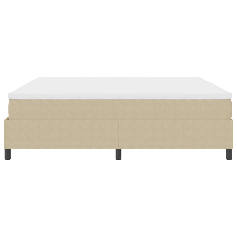 Boxspring Bed Met Matras Licht Groen Grijs 200X200 Cm Corduroy Stof