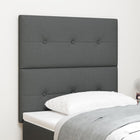 Height-Adjustable Headboard Dark Grey 80 cm Fabric