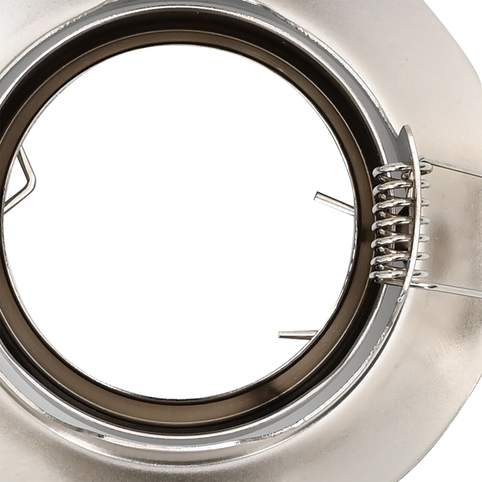 Lampen Set Van 6 Aluminium 9 Cm Ingebouwde Lampen Rond Zilver