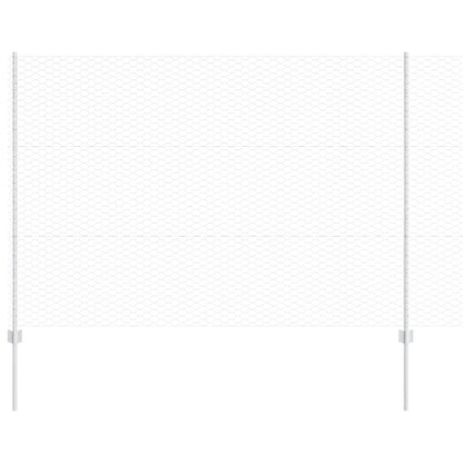 Schutting Posten 10 St U-Channel 150 Cm Verzinkt Staal,  Hexagonale Schutting 1,5X10 M Verzinkt Staal