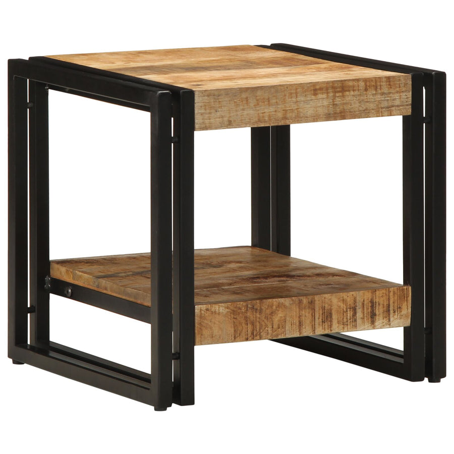 Salontafel 40X50X38 Cm Massief Ruw Hout Mango 40 x 40 x 38 cm Massief mangohout
