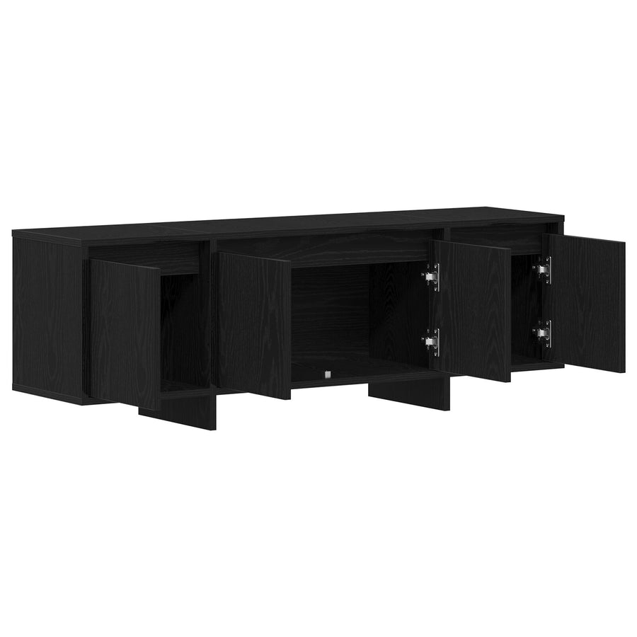 Tv Kast Zwart Eiken 120X30X40,5 Cm Gemaakt Van Hout