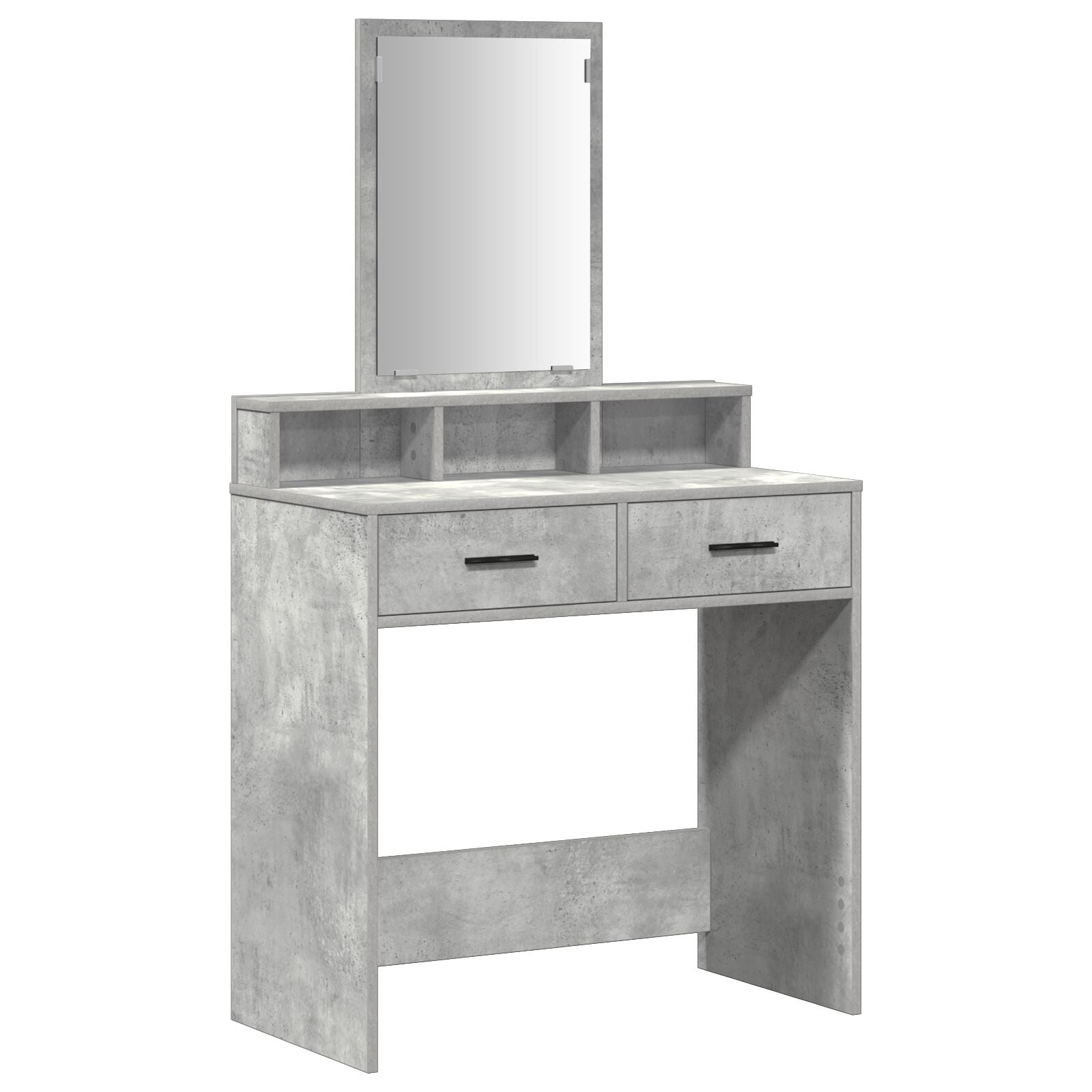 Kaptafel Met Lades 79 x 41 x 140 cm Beton grijs