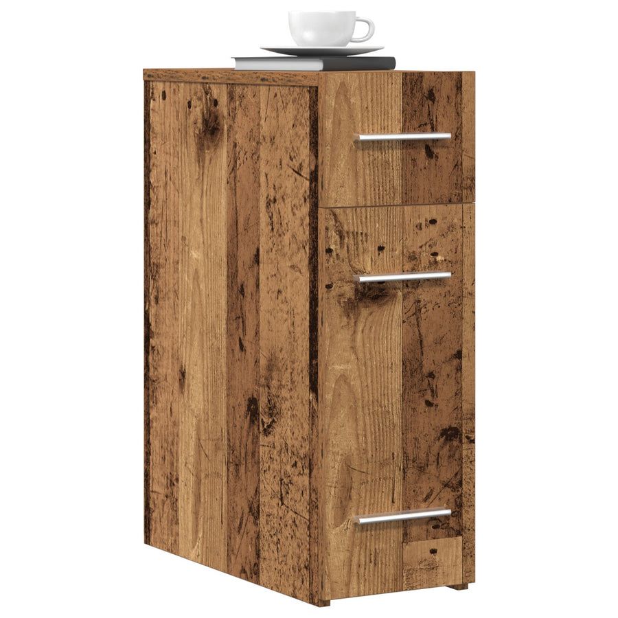Apothekerskast Oud Hout 20X45,5X60 Cm Bewerkt Hout