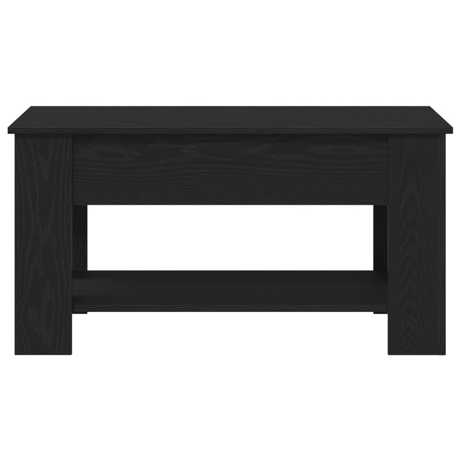 Zwarte Eikenhouten Salontafel - 101X49X52 Cm Gemaakt Van Geënginieerd Hout