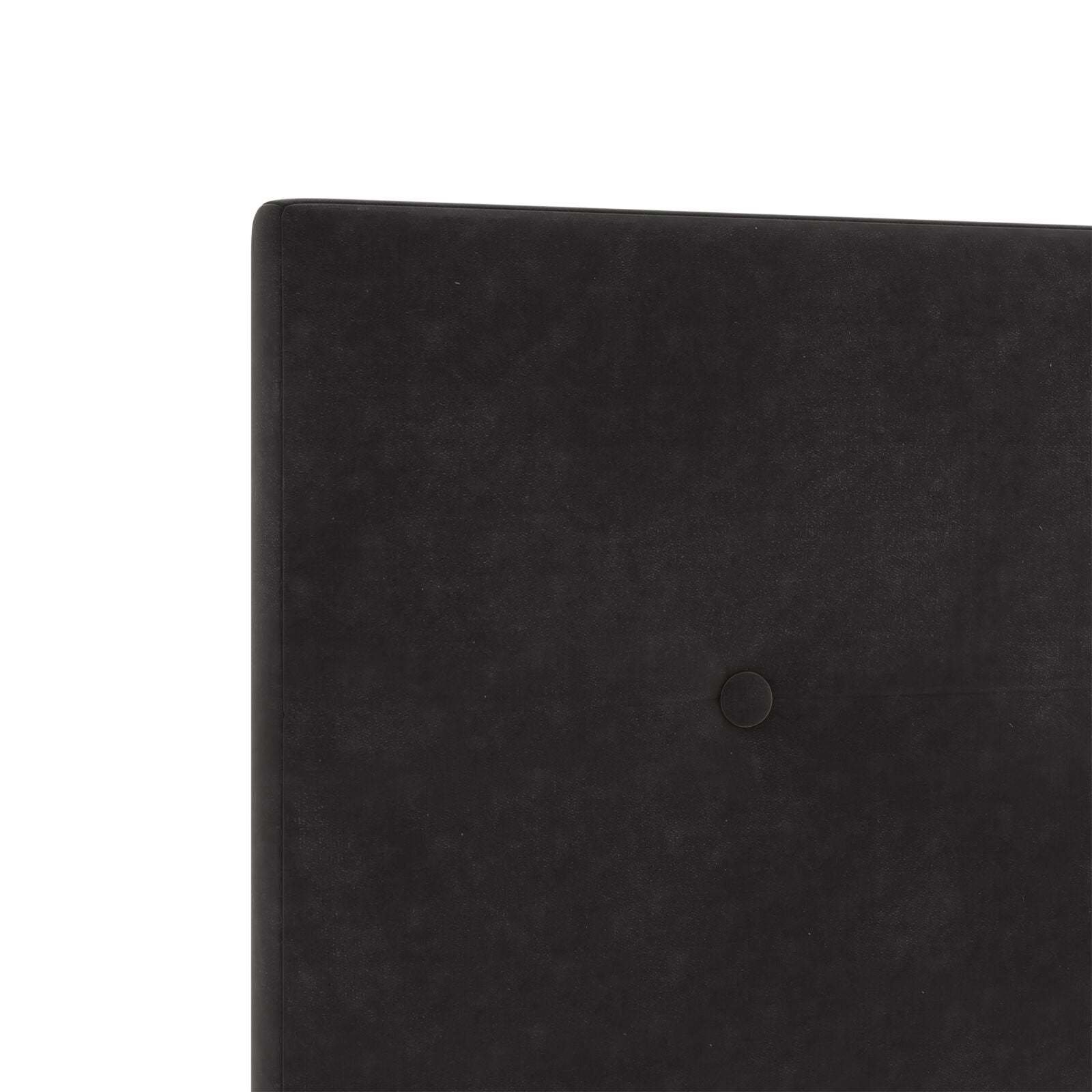 Hoofdbord Knopgeplooid Velvet Zwart 90 cm Laag hoofdbord