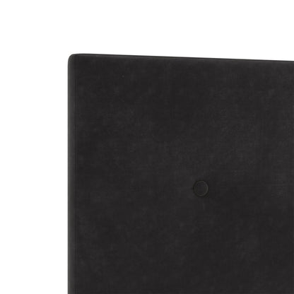 Hoofdbord Knopgeplooid Velvet Zwart 90 cm Laag hoofdbord