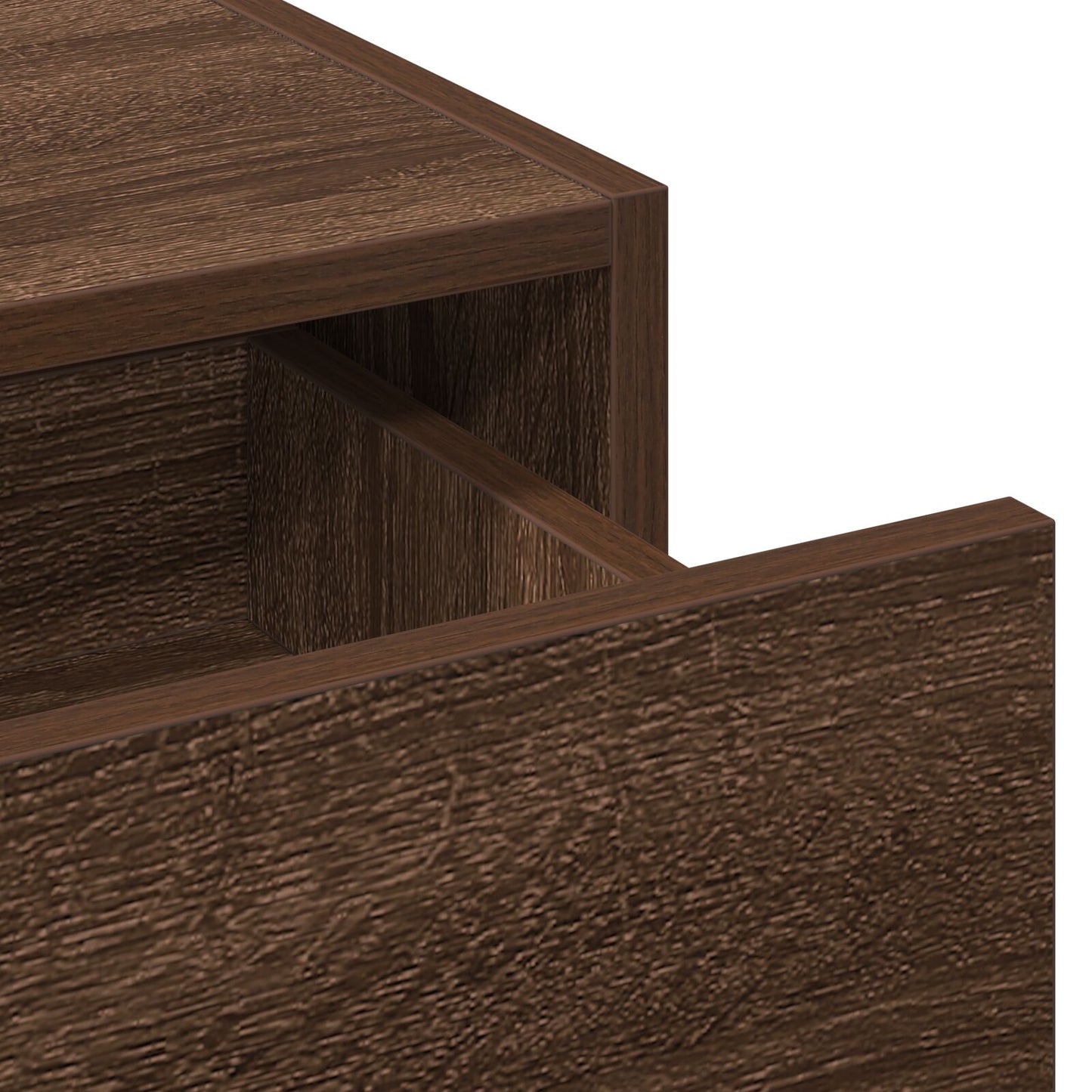 Wandkaptafel 60 x 40 x 70 cm Bruin eiken zonder LED