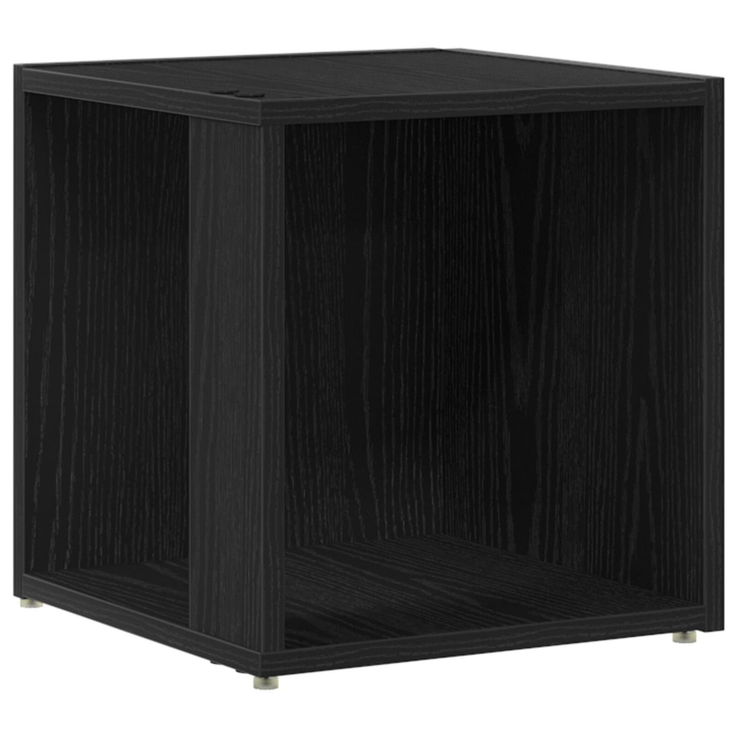 Salontafel Zwart Eiken 33X33X34,5 Cm Engineered Wood