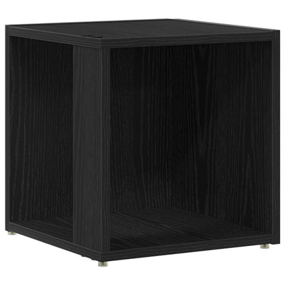 Salontafel Zwart Eiken 33X33X34,5 Cm Engineered Wood