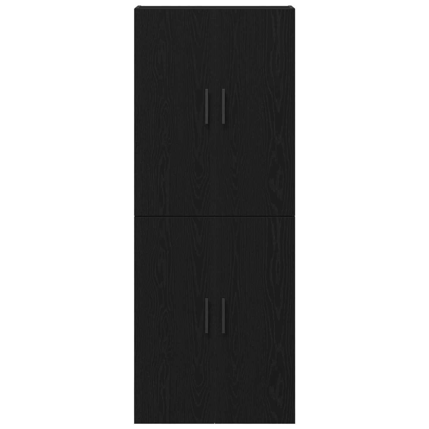 Kasten 2 Stuks Zwart Eiken 69,5X34X180 Cm Bewerkt Hout