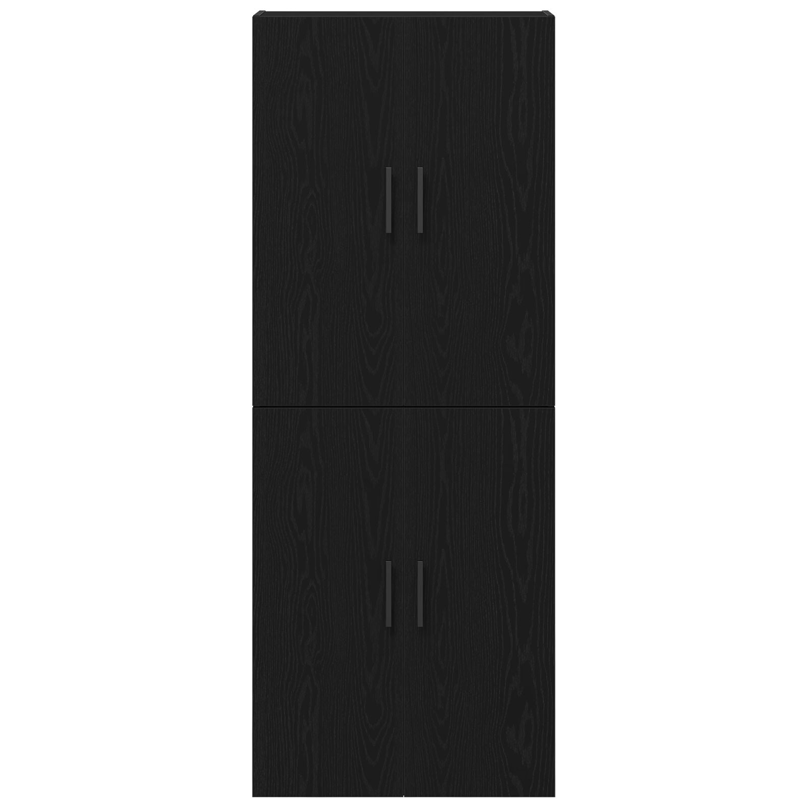 Kasten 2 Stuks Zwart Eiken 69,5X34X180 Cm Bewerkt Hout
