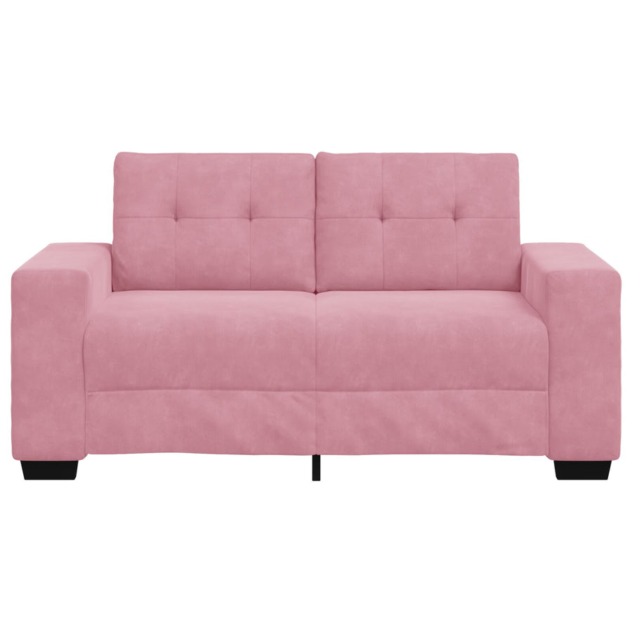 Loveseat Bank Fluweel Fluwelen Roze 120 cm