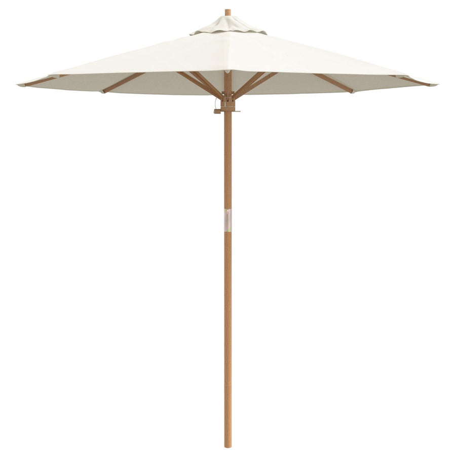 Tuinparasol 217X230 Cm Bamboe 217 x 217 x 230 cm Crème wit