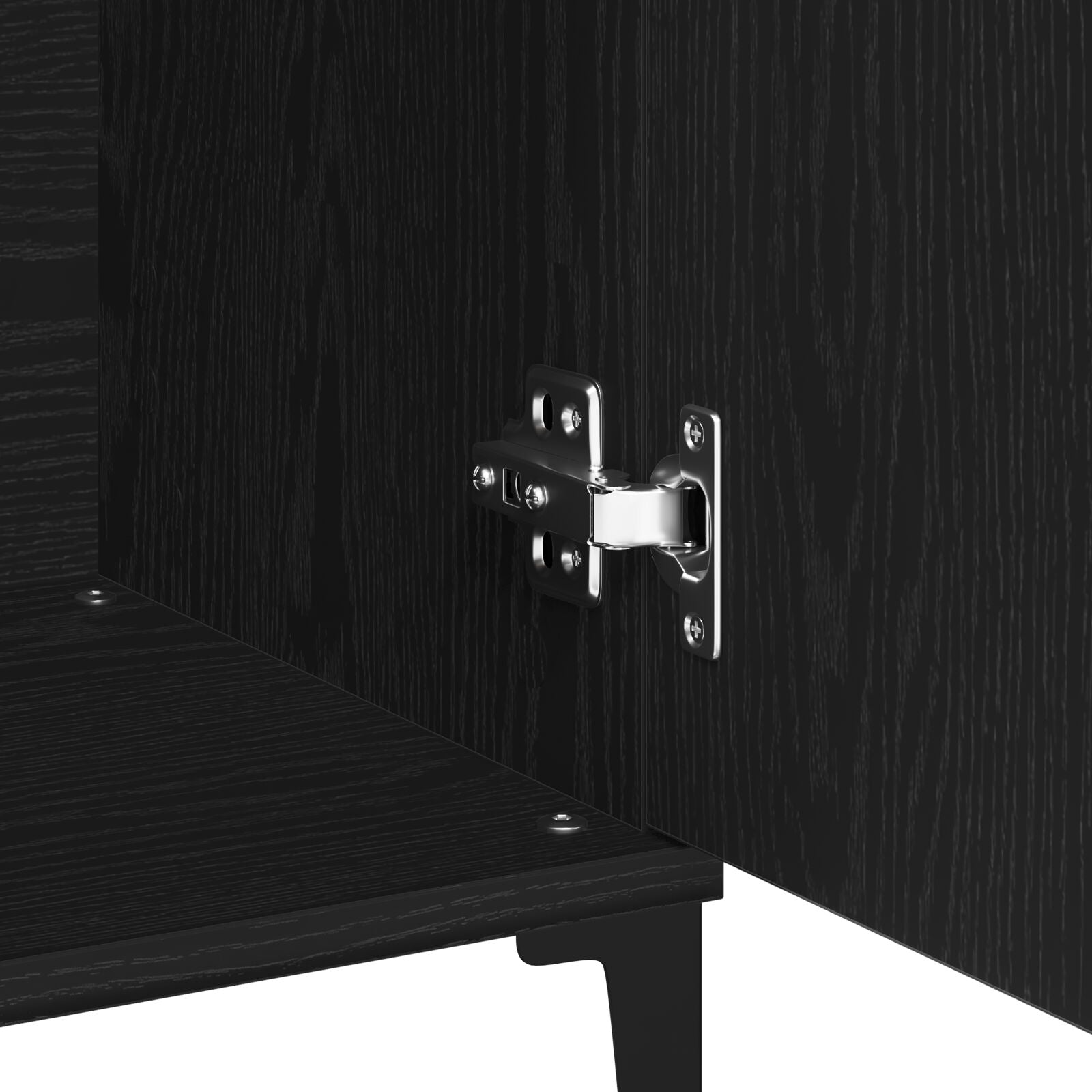 Dressoir Zwart Eiken 104X35X70 Cm Gegarandeerd Hout