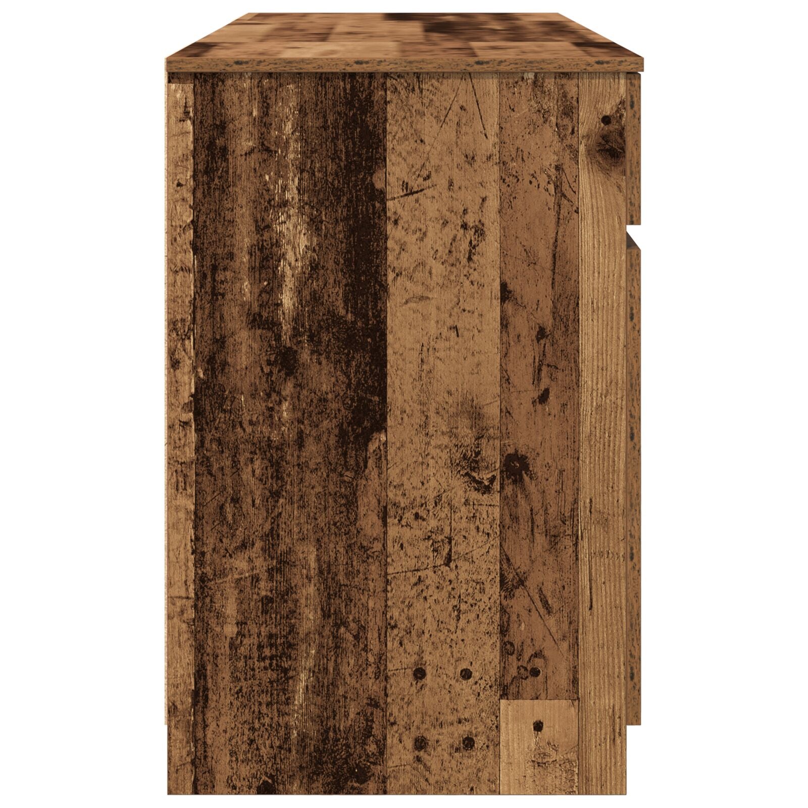 Bureau Oud Hout 140X49X76 Cm Bewerkt Hout
