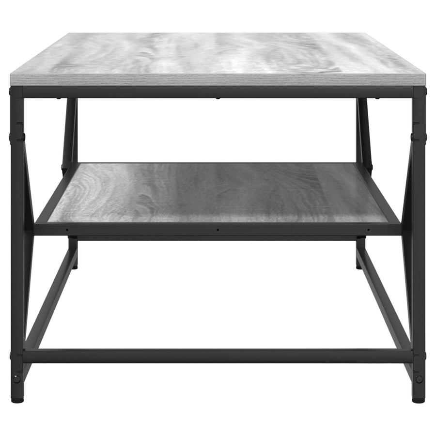 Salontafel Met Plank Bewerkt Hout Grijs sonoma 90 x 50 x 40 cm