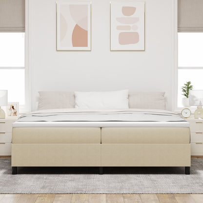 Boxspring Bed Met Matras Licht Groen Grijs 200X200 Cm Corduroy Stof