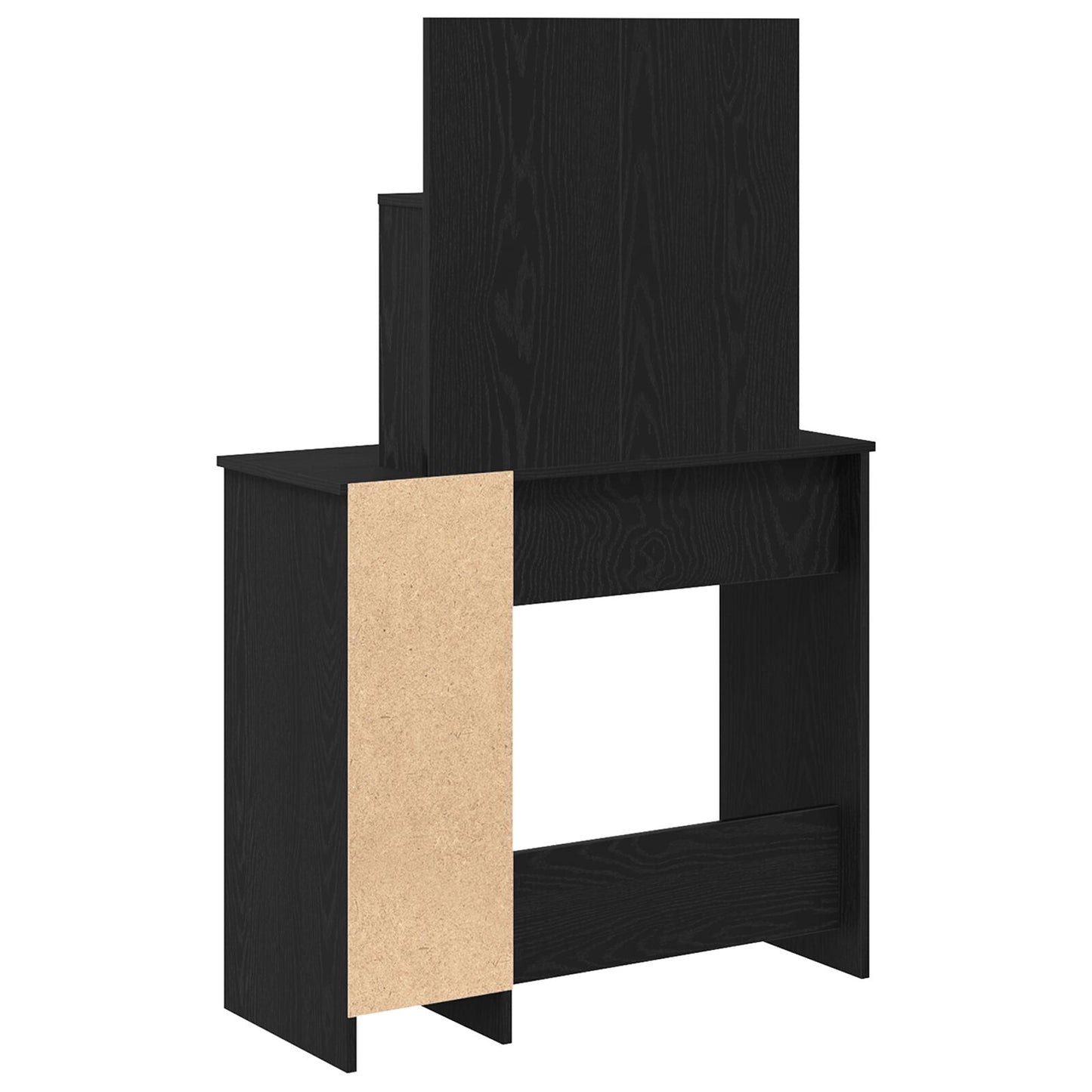 Led Kaptafel In Zwart Eiken - 86.5 X 35 X 136 Cm