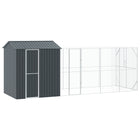 Vogelkooi 210x619x247 cm gegalvaniseerd staal antraciet