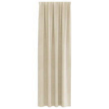 Blackout Gordijnen Met Top Tape 2 Stuks Velours Crème 140 x 260 cm met naaimachineband