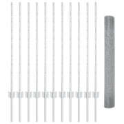 Draadhek 1x25 m staal zilver