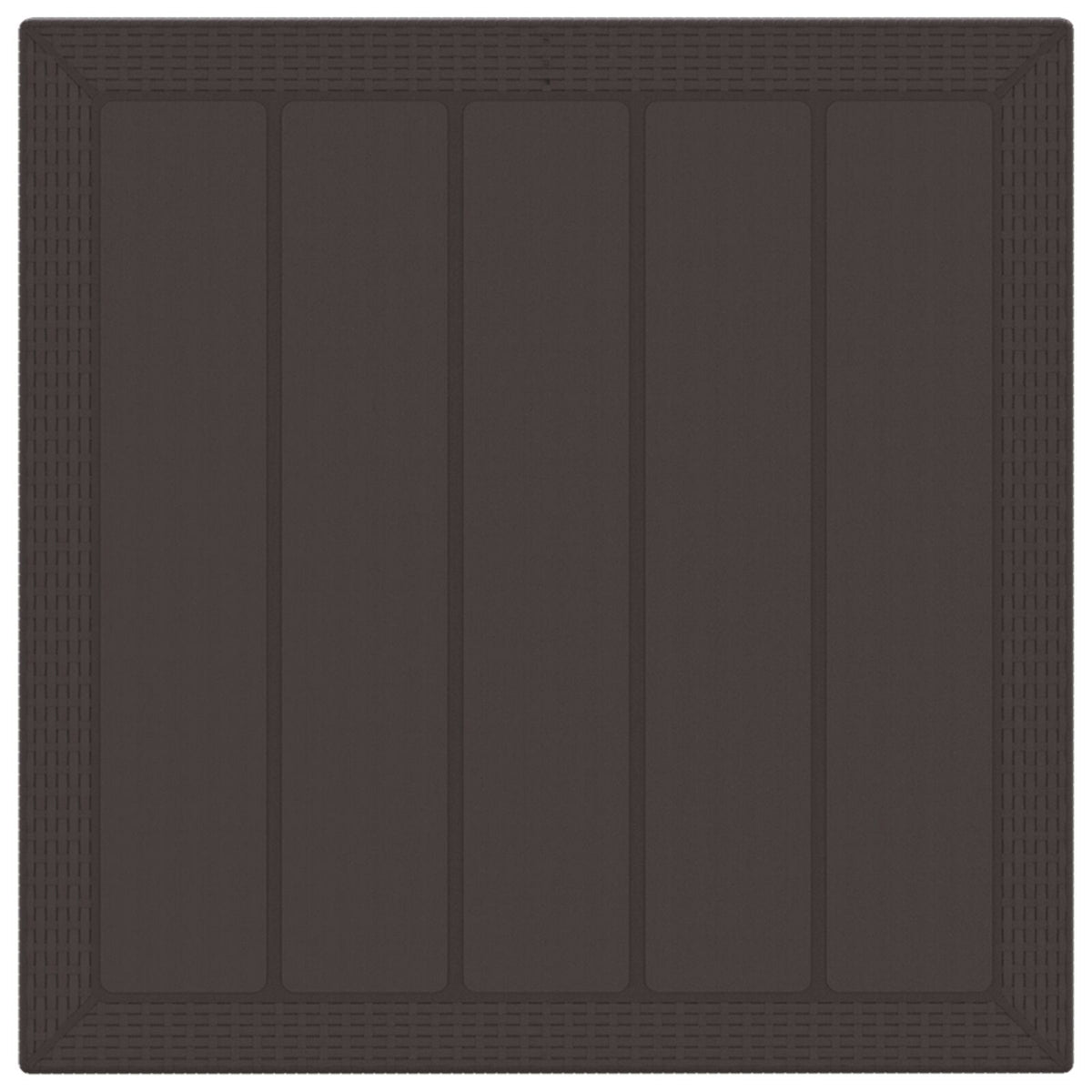 5-Delige Tuinset Met Kussens Bruin Poly Rattan